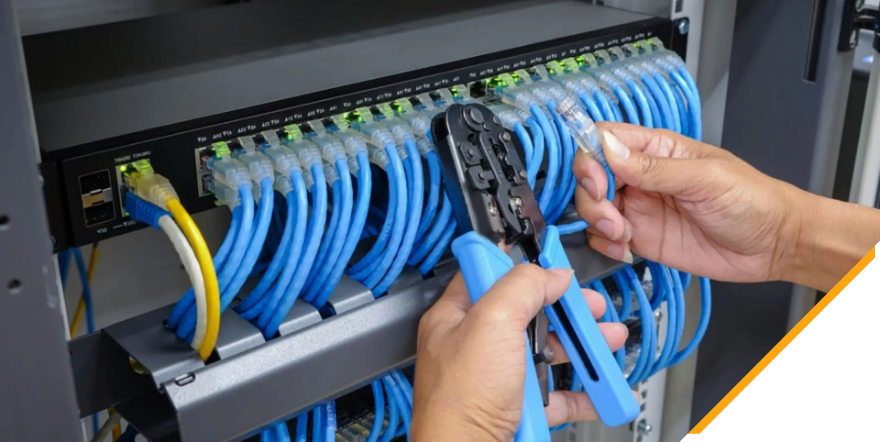 Commercial data cabling concept image