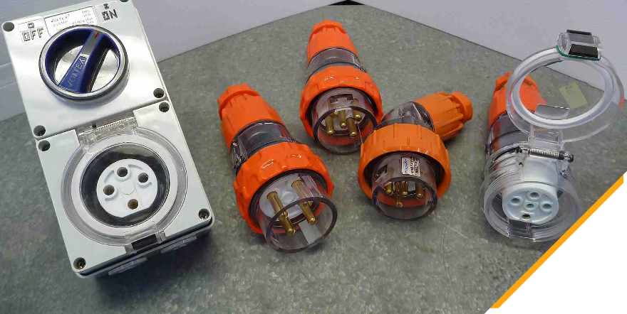 A selection of 3-phase industrial power points